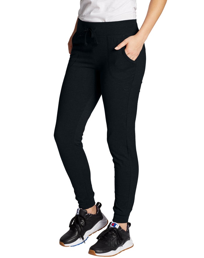 Champion Joggingbroek Dames - Zwart - Classic Jersey ( 280439-QXE )